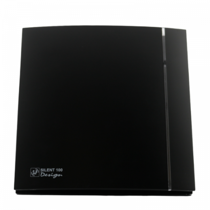 Design badkamerventilator Soler & Palau Silent (100CZ) - Ø 100mm - STANDAARD - Mat zwart