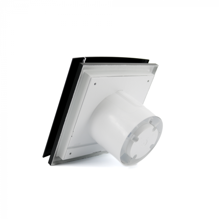 Design badkamerventilator Soler & Palau Silent (100CRZ) - Ø 100mm - MET TIMER - Mat Zwart