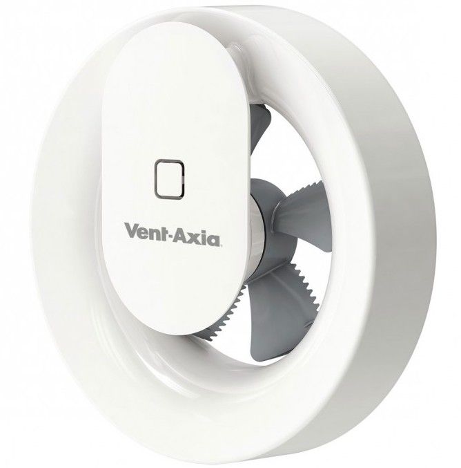 Badkamerventilator SVARA (Vent-Axia) - App-gestuurd met vocht-en-licht-sensor - 100mm - WIT