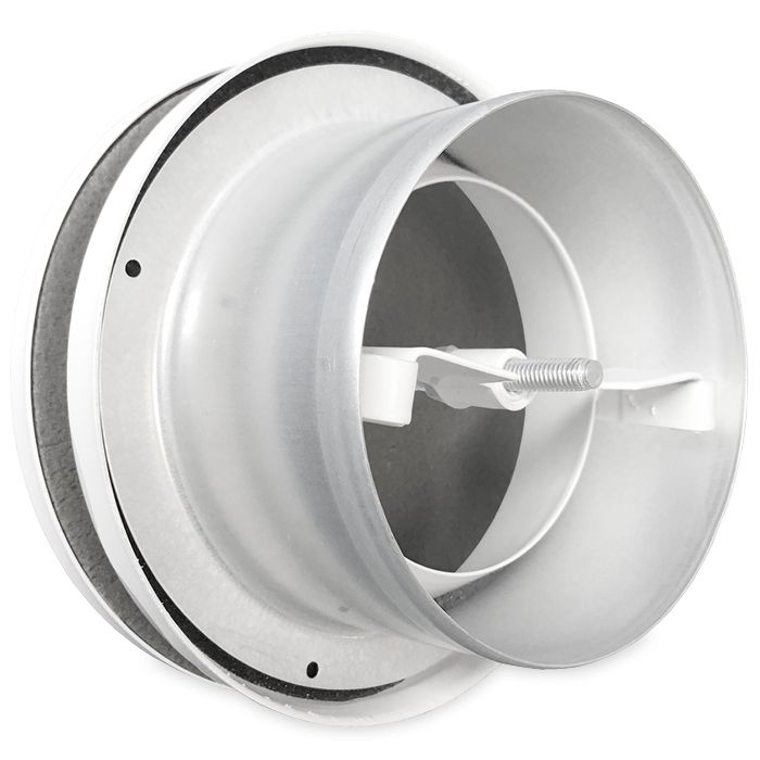Toevoerventiel staal aansluitdiameter 160mm - WIT RAL 9016 Toevoerventiel staal aansluitdiameter 160mm - WIT RAL 9016
