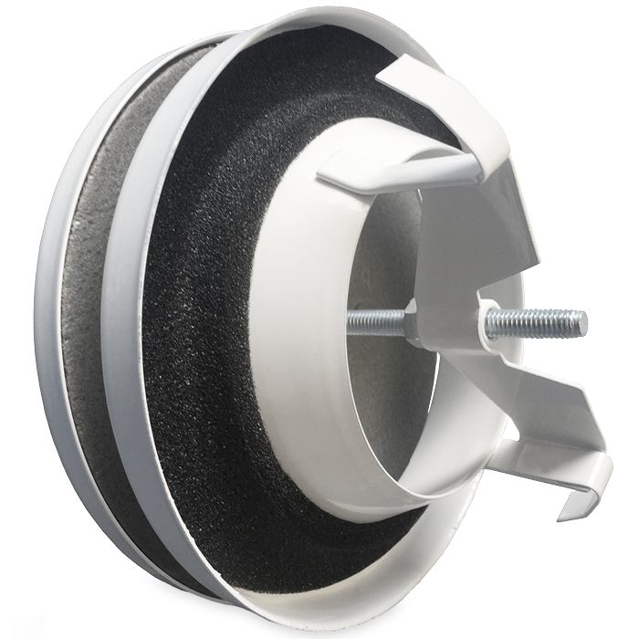 Toevoerventiel staal aansluitdiameter 150mm - WIT RAL 9016 Toevoerventiel staal aansluitdiameter 150mm - WIT RAL 9016