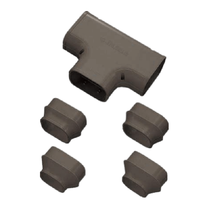 Airco T-stuk - BRUIN (ST-77-B)