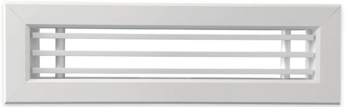 Tabletrooster inbouw voor gatmaat (BxH) 250 x 50mm - rechte staven - aluminium Tabletrooster inbouw voor gatmaat (BxH) 250 x 50mm - rechte staven - aluminium