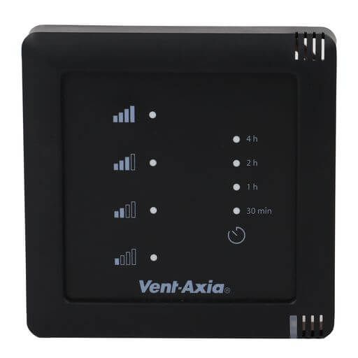 Vent-Axia Multihome SSU-WZ - 4 standenschakelaar - bedraad (230V) - ZWART Vent-Axia Multihome SSU-WZ - 4 standenschakelaar - bedraad (230V) - ZWART
