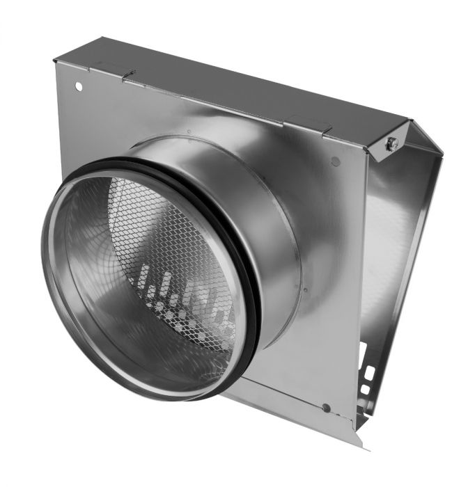 Whisper Luxe Design Gevelkap 100mm - TOEVOER - RVS