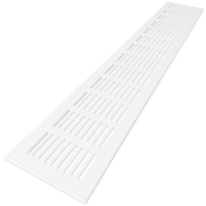 Ventilatiestrip aluminium LxH 500 x 80mm (G61-5008W) - WIT RAL9010