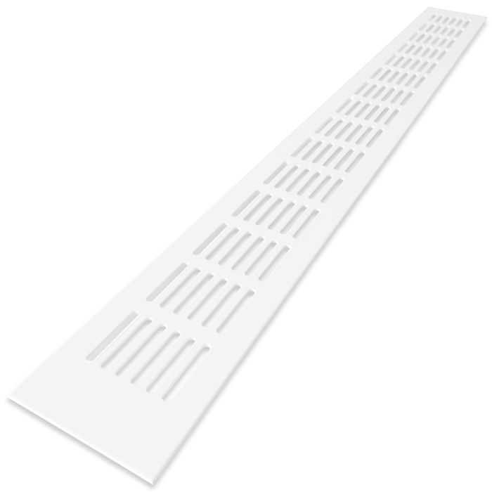 Ventilatiestrip aluminium LxH 600 x 60mm (G61-6006W) - WIT RAL9010