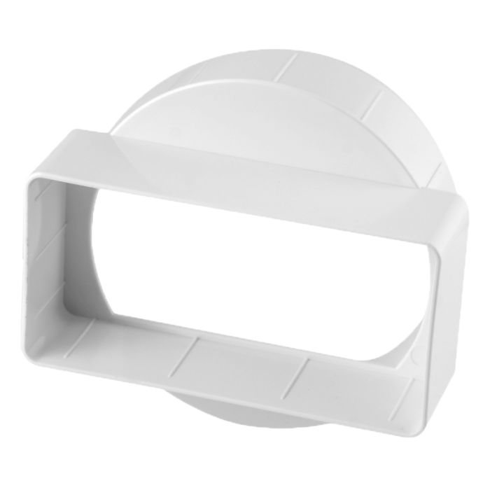 Kunststof verloopstuk 110mm x 54mm naar Ø 100mm - symmetrisch