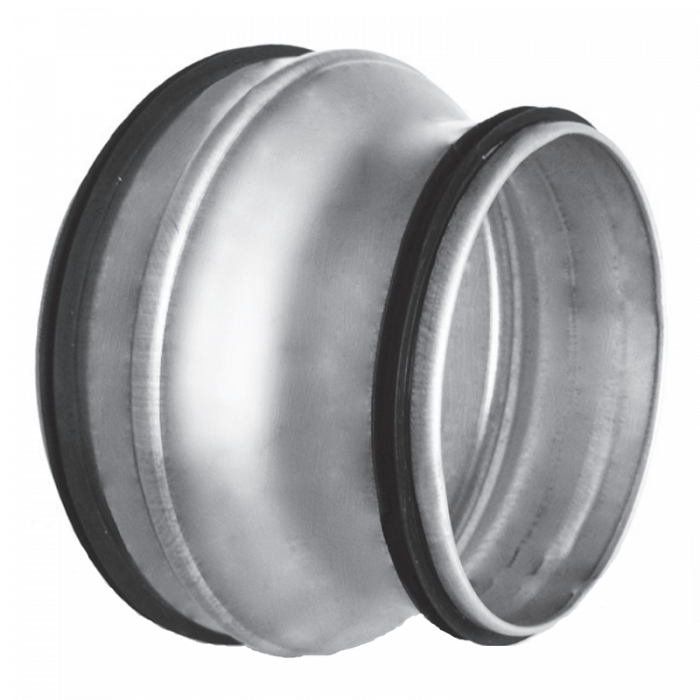 Verloopstuk voor spiraalbuis galva Ø 315mm naar Ø 150mm met rubberdichting Verloopstuk voor spiraalbuis galva Ø 315mm naar Ø 150mm met rubberdichting