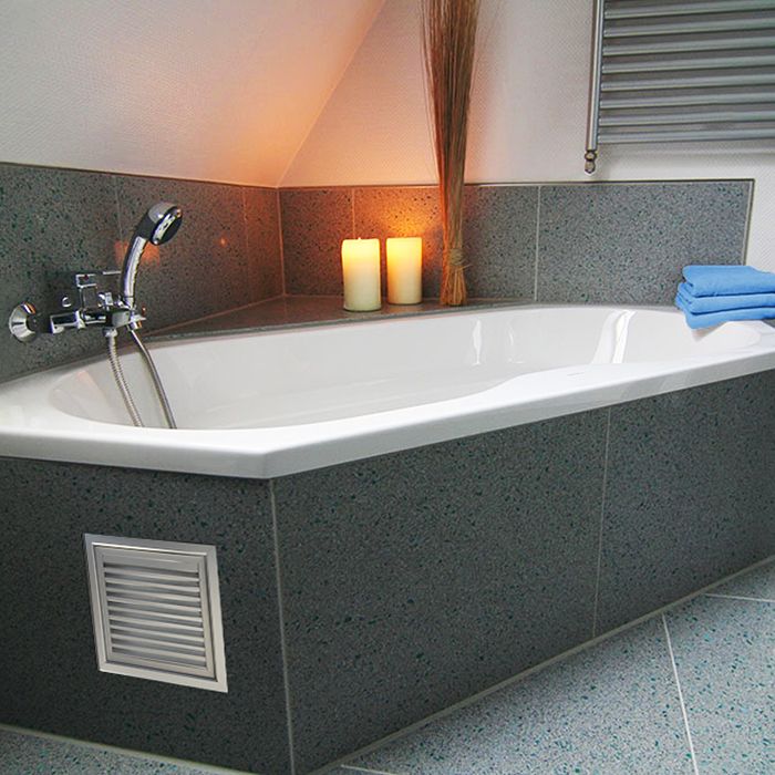 Whirlpool rooster voor gatmaat (BxH) 400 x 400mm - aluminium - uitneembaar binnenwerk Whirlpool rooster voor gatmaat (BxH) 400 x 400mm - aluminium - uitneembaar binnenwerk