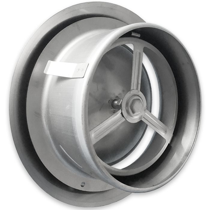 Rooster/ventiel (afvoer & toevoer) Ø125mm - Geborsteld RVS Rooster/ventiel (afvoer & toevoer) Ø125mm - Geborsteld RVS
