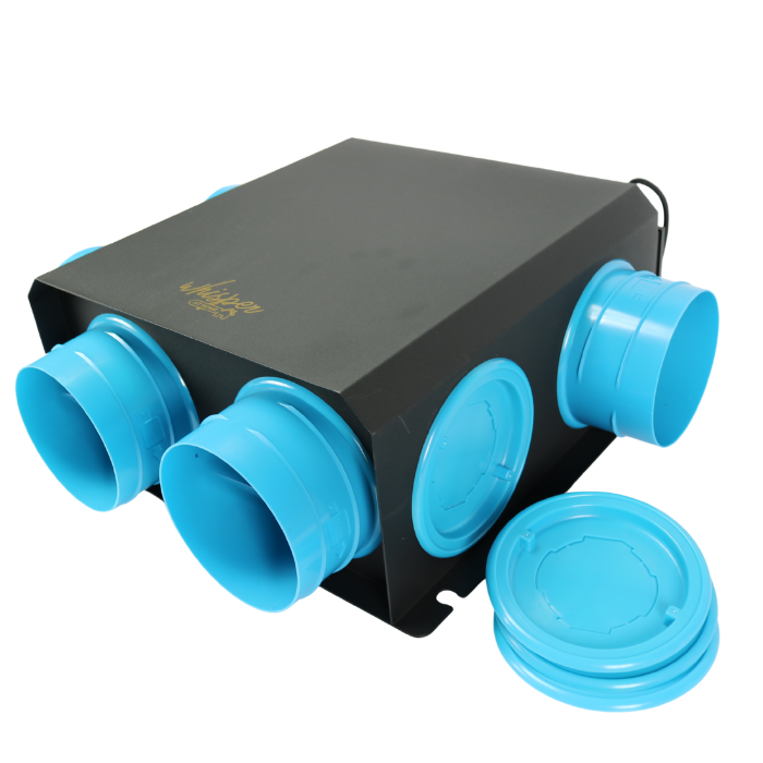 Woonhuisventilator "Whisper at Home" 400 m3/h - incl. GRATIS draadloze bediening