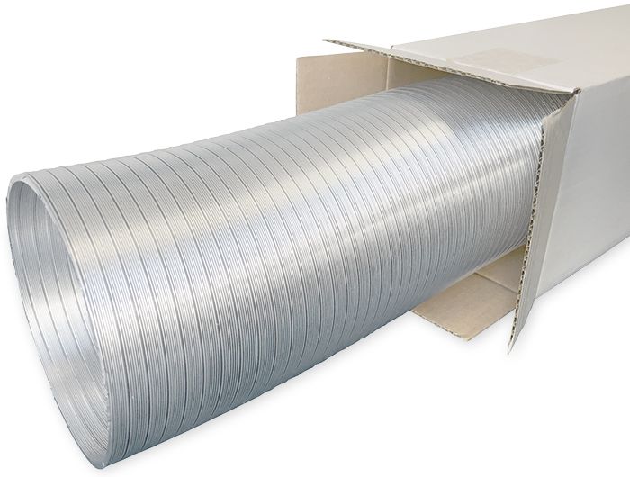 Semi-flexibele slang aluminium Ø 125mm - lengte 3 meter