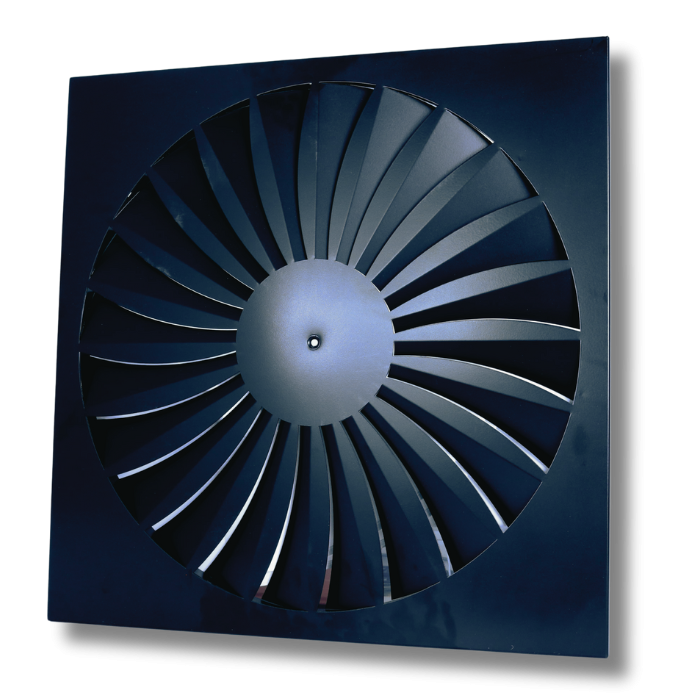 "EasyPlenum" voor LUCHTTOEVOER - aansluiting 125mm - met wervelrooster