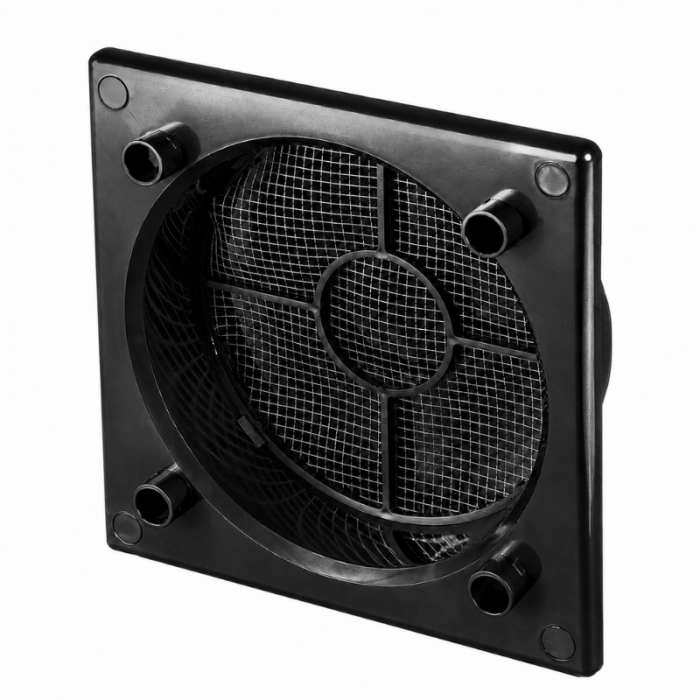 Whisper Design ventilatierooster vierkant (afvoer & toevoer) Ø100mm - *Bold-Line* - wit Whisper Design ventilatierooster vierkant (afvoer & toevoer) Ø100mm - *Bold-Line* - wit