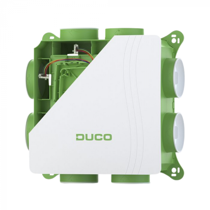 DucoBox Silent 2.0 All-In-One BD - 400 m3/h - ingebouwde vochtsensor en afstandsbediening RF (WIT)