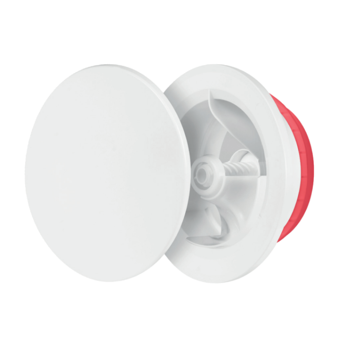 Whisper Designventiel 125mm kunststof - toevoer/afvoer - WIT RAL9016 Whisper Designventiel 125mm kunststof - toevoer/afvoer - WIT RAL9016