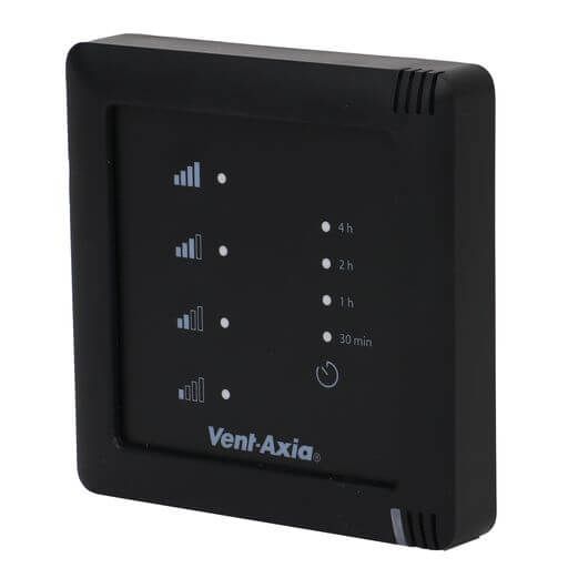 Vent-Axia Multihome SSU-WZ - 4 standenschakelaar - bedraad (230V) - ZWART Vent-Axia Multihome SSU-WZ - 4 standenschakelaar - bedraad (230V) - ZWART