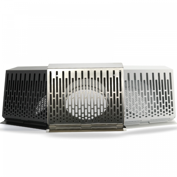 Whisper Luxe Design Gevelkap 150mm - AFVOER - GRAFIETGRIJS