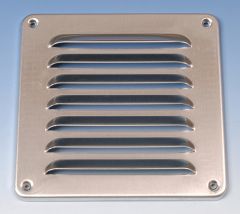 Aluminium schoepenrooster opbouw 155 x 155mm - ALU (1-1616A)