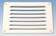 Aluminium schoepenrooster opbouw 215 x 150mm - WIT (1-2115W)