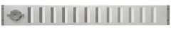 Aluminium afsluitbaar schuifrooster opbouw 750 x 90mm - ALU