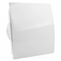 Whisper pro-design badkamer ventilator - Ø100mm - met nalooptimer en vochtsensor - gebogen kunststof - wit Whisper pro-design badkamer ventilator - Ø100mm - met nalooptimer en vochtsensor - gebogen kunststof - wit