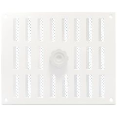 Aluminium afsluitbaar schuifrooster opbouw 245 x 195mm - WIT (3-2520W)