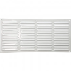 Aluminium schoepenrooster opbouw 400 x 200mm - WIT (1-4020W)