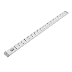Aluminium afsluitbaar schuifrooster opbouw 470 x 30mm - ALU