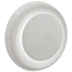 Kunststof luchtventiel (toevoer & retour) Ø125mm - wit - MET BUS & VEER Kunststof luchtventiel (toevoer & retour) Ø125mm - wit - MET BUS & VEER