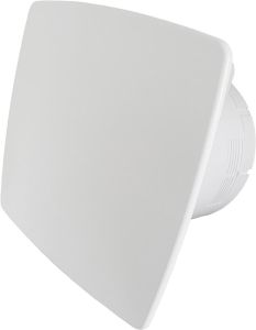 Pro-Design badkamerventilator - TIMER + VOCHTSENSOR (KW100H) - Ø 100mm - WIT *Bold-Line*