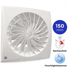 Badkamerventilator Blauberg Sileo - Ø 150mm - 2-standen - MET TIMER + VOCHTSENSOR (SILEO150H) Badkamerventilator Blauberg Sileo - Ø 150mm - 2-standen - MET TIMER + VOCHTSENSOR (SILEO150H)
