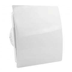 Whisper Pro-Design badkamerventilator - Ø125mm - aan/uit - gebogen kunststof - wit